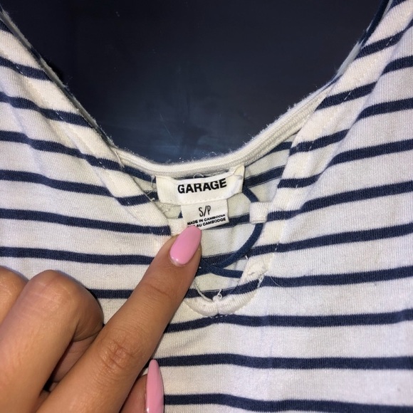 Garage striped tank top - Picture 3 of 5